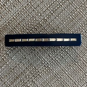 💚 Jen Atkin x Chloé + Isabel Baguette Barrette Crystal Navy